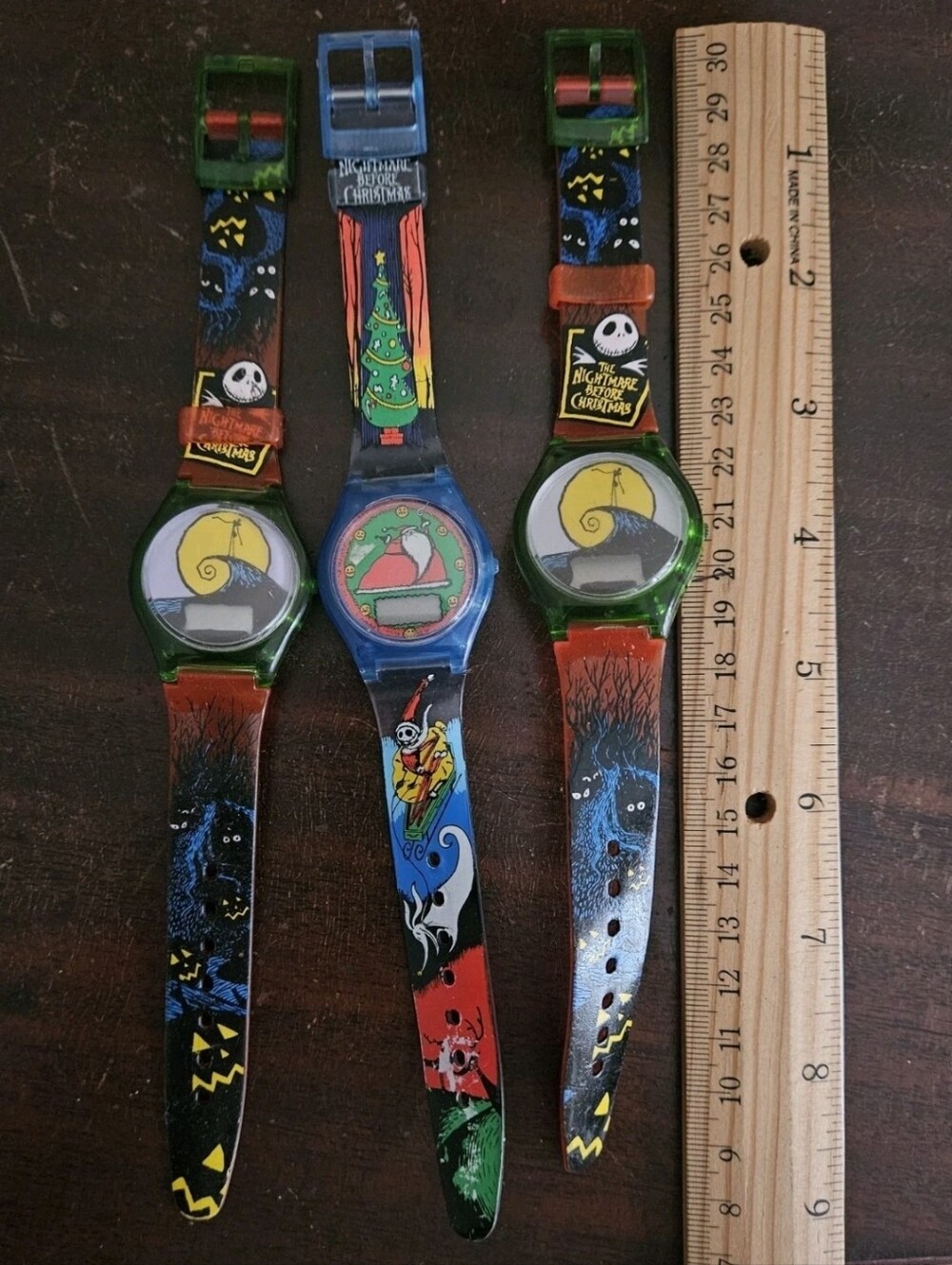 Vintage 1993 Set of 3 Burger King / Nightmare Before Christmas Watches